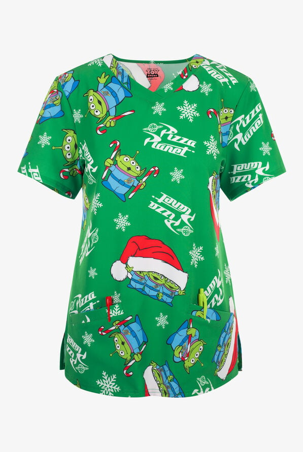 Filipina estampada FUNSCRUBS Disney's Toy Story Christmas STRETCH mujer