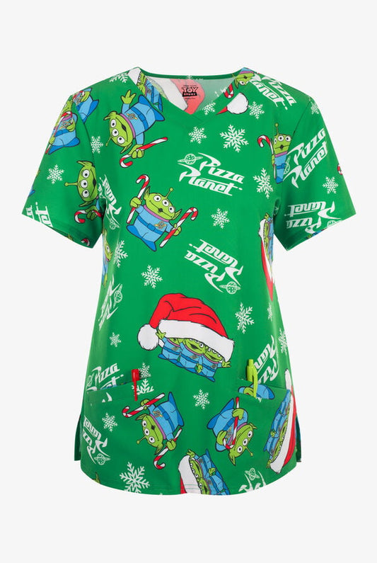 Filipina estampada FUNSCRUBS Disney's Toy Story Christmas STRETCH mujer